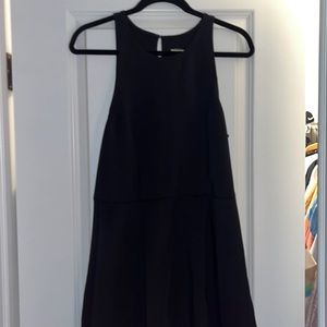 Hollister large, sleeveless, fit and flare mini black dress! Cute and versatile!